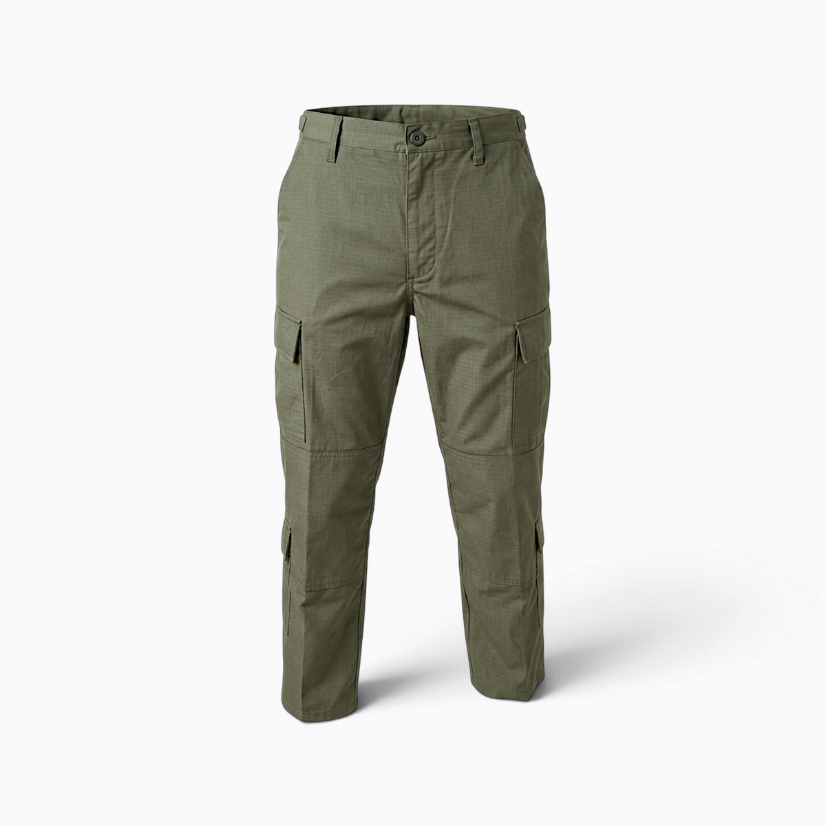 Pantalón táctico militar verde oliva antirasgo ripstop para escoltas de la UNP y fuerzas especiales en Colombia.