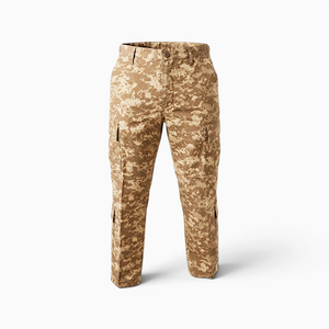 Pantalón táctico camuflado digital desierto antirasgo militar para escoltas UNP y fuerzas de seguridad.